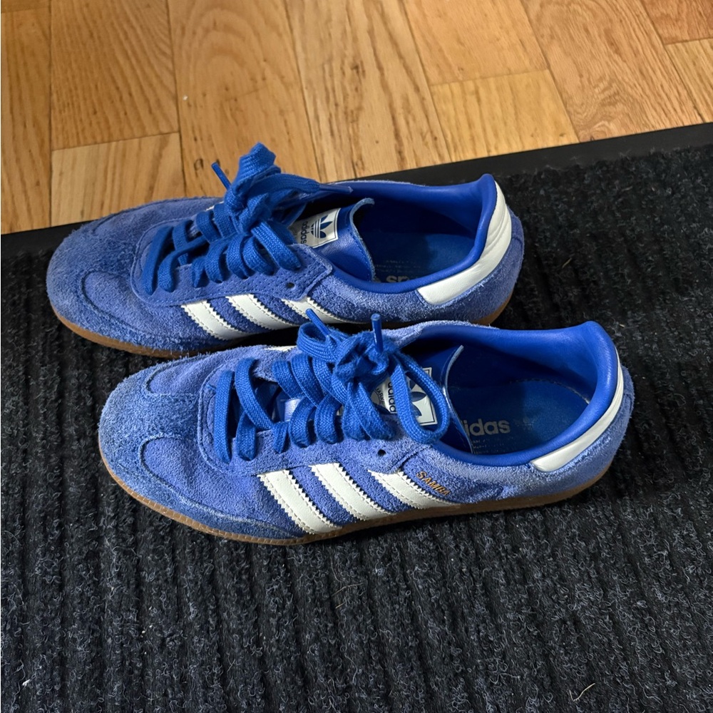 Royal Blue adidas sambas sneakers